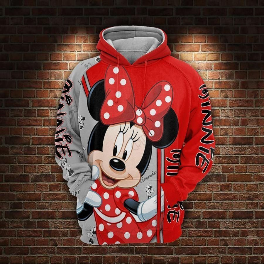 Disney Minnie Mouse 3D All Over Printed Sweatshirt, Hoodie, Zip Hoodie | Fan Apparel For Men, Women