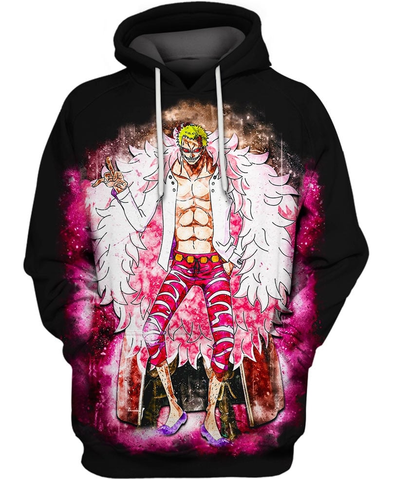 Doflamingo 3D All Over Printed Sweatshirt, Hoodie, Zip Hoodie | Fan Apparel For Men, Women