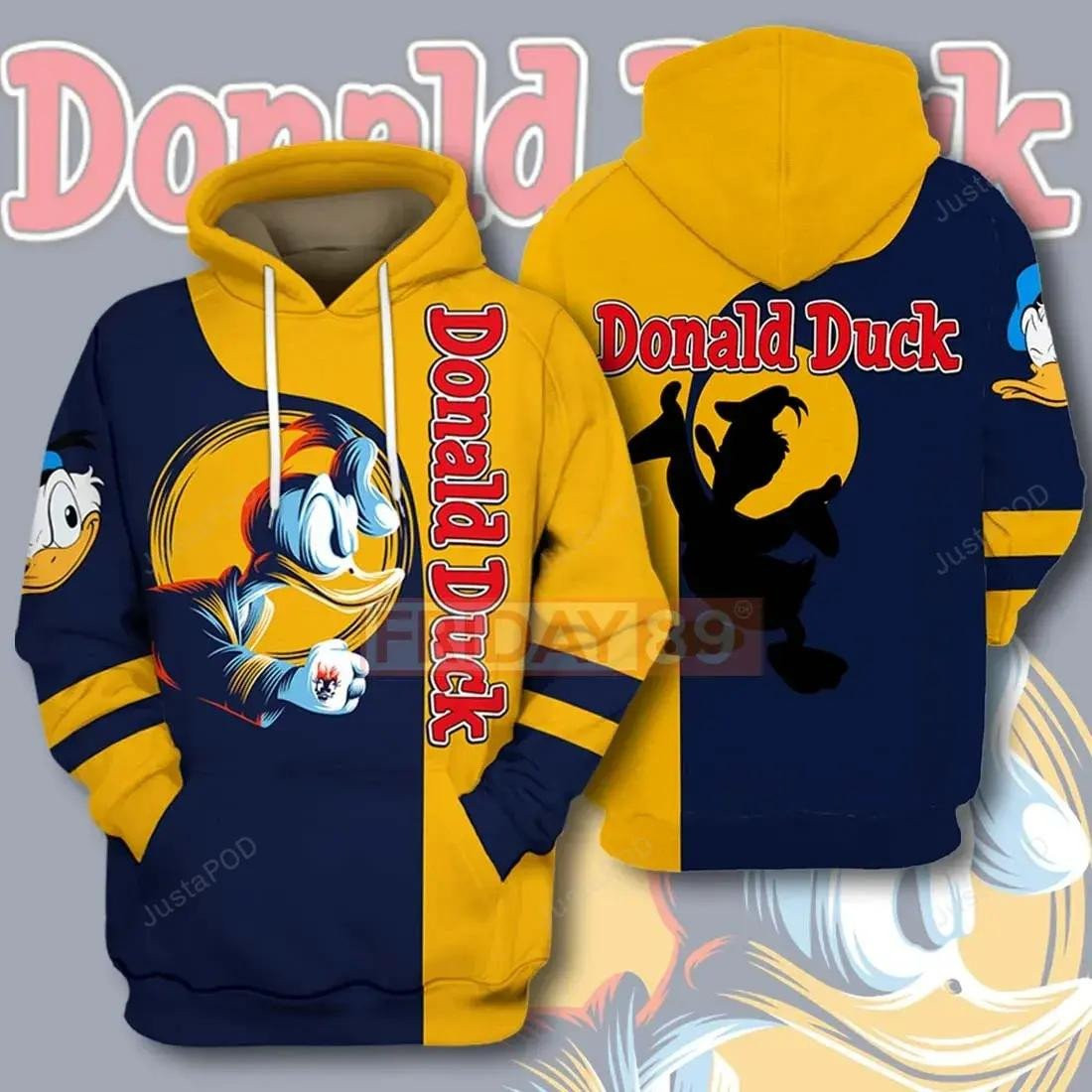 Donald Duck 3D All Over Printed Sweatshirt, Hoodie, Zip Hoodie | Fan Apparel For Men, Women