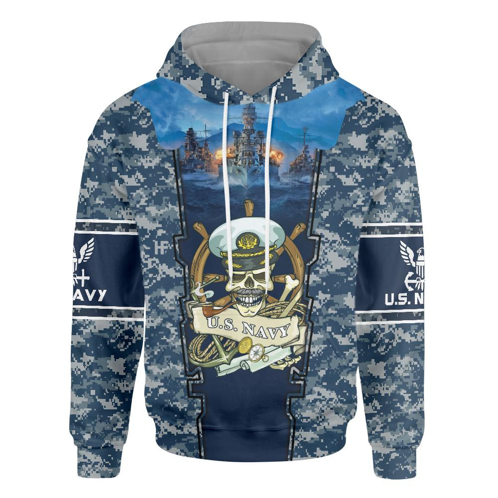 Don't Make Me Use Navy Voice 3D All Over Printed Sweatshirt, Hoodie, Zip Hoodie | Fan Apparel For Men, Women