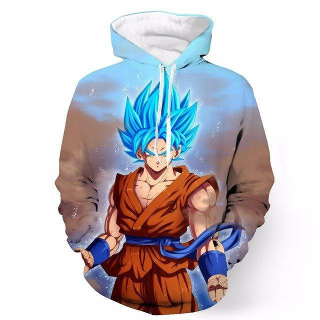 Dragon Ball Z Goku Super Saiyan For Unisex 3D All Over Printed Sweatshirt, Hoodie, Zip Hoodie | Fan Apparel For Men, Women