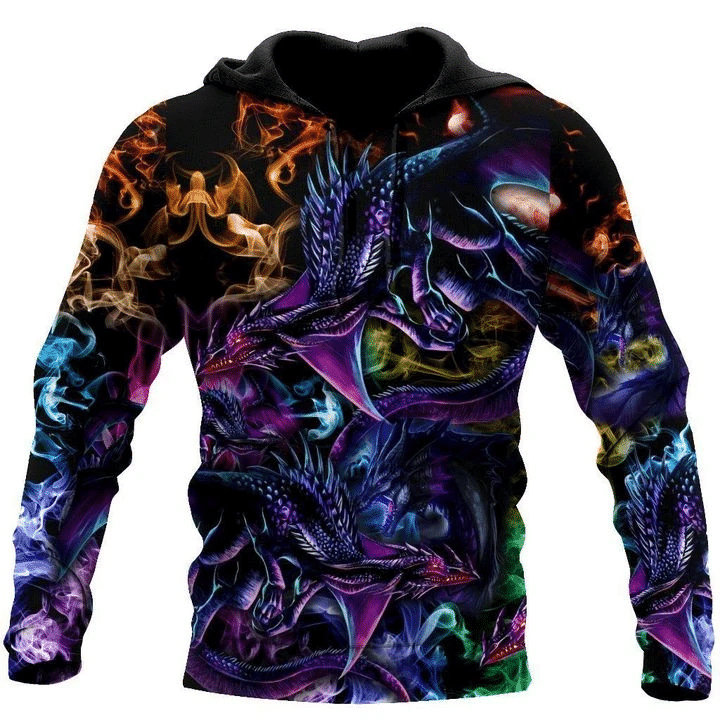 Dragon Colorful 3D All Over Printed Sweatshirt, Hoodie, Zip Hoodie | Fan Apparel For Men, Women