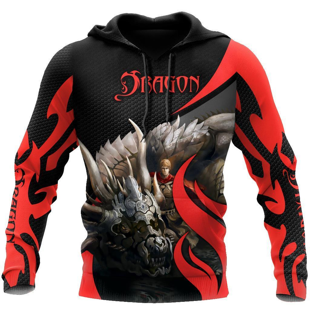 Dragon Knight Art 3D All Over Printed Sweatshirt, Hoodie, Zip Hoodie | Fan Apparel For Men, Women
