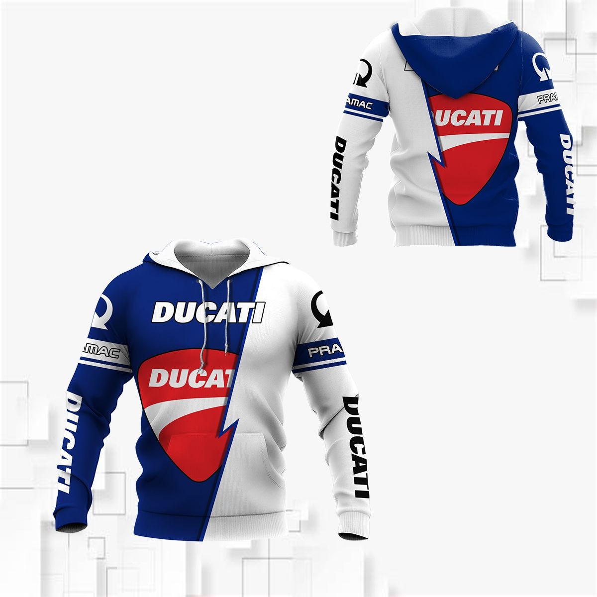 Ducati Pramac Racing 3D All Over Printed Sweatshirt, Hoodie, Zip Hoodie | Fan Apparel For Men, Women
