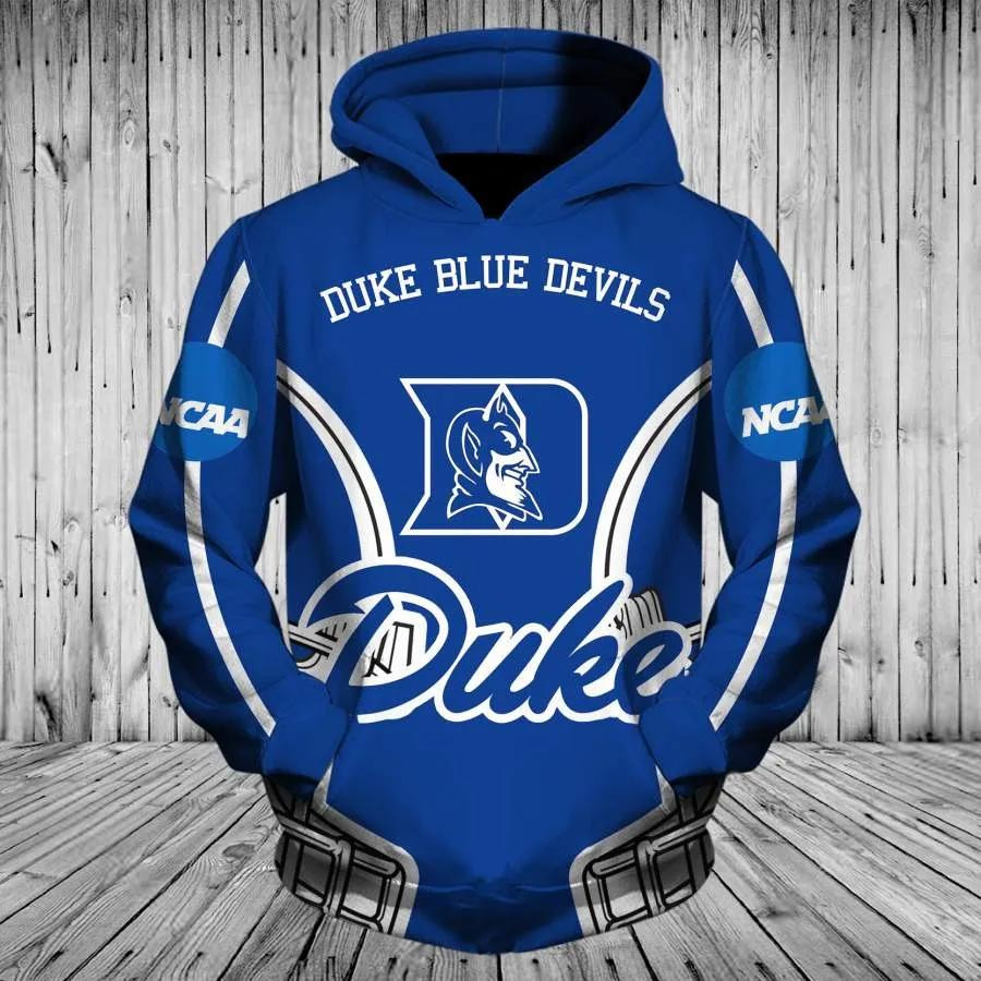 Duke Blue Devils Football For Fans 3D All Over Printed Sweatshirt, Hoodie, Zip Hoodie | Nhl Fan Gear For Men, Women