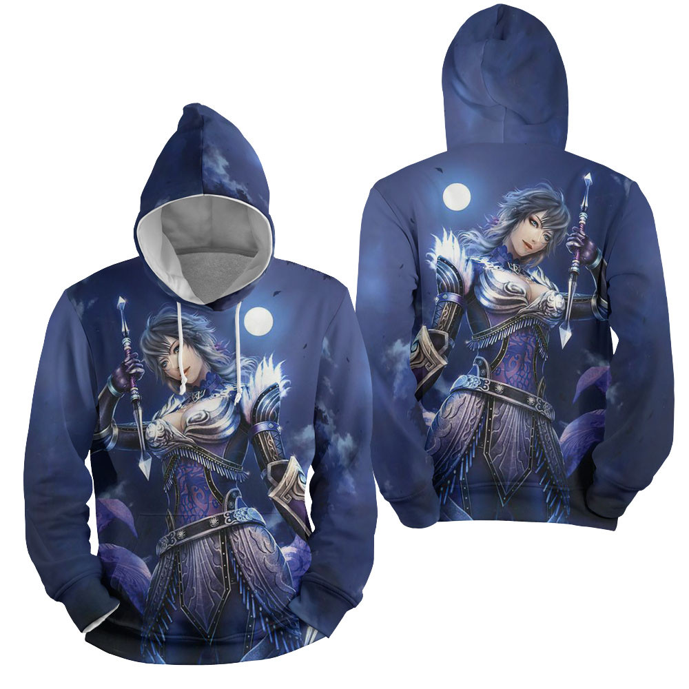 Dynasty Warriors Under The Purple Moon 3D All Over Printed Sweatshirt, Hoodie, Zip Hoodie | Nba Fan Gear For Men, Women