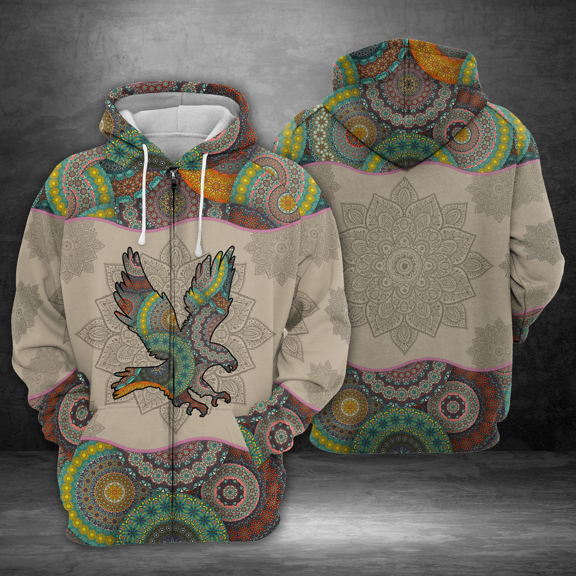 Eagle 3D All Over Printed Sweatshirt, Hoodie, Zip Hoodie | Fan Apparel For Men, Women