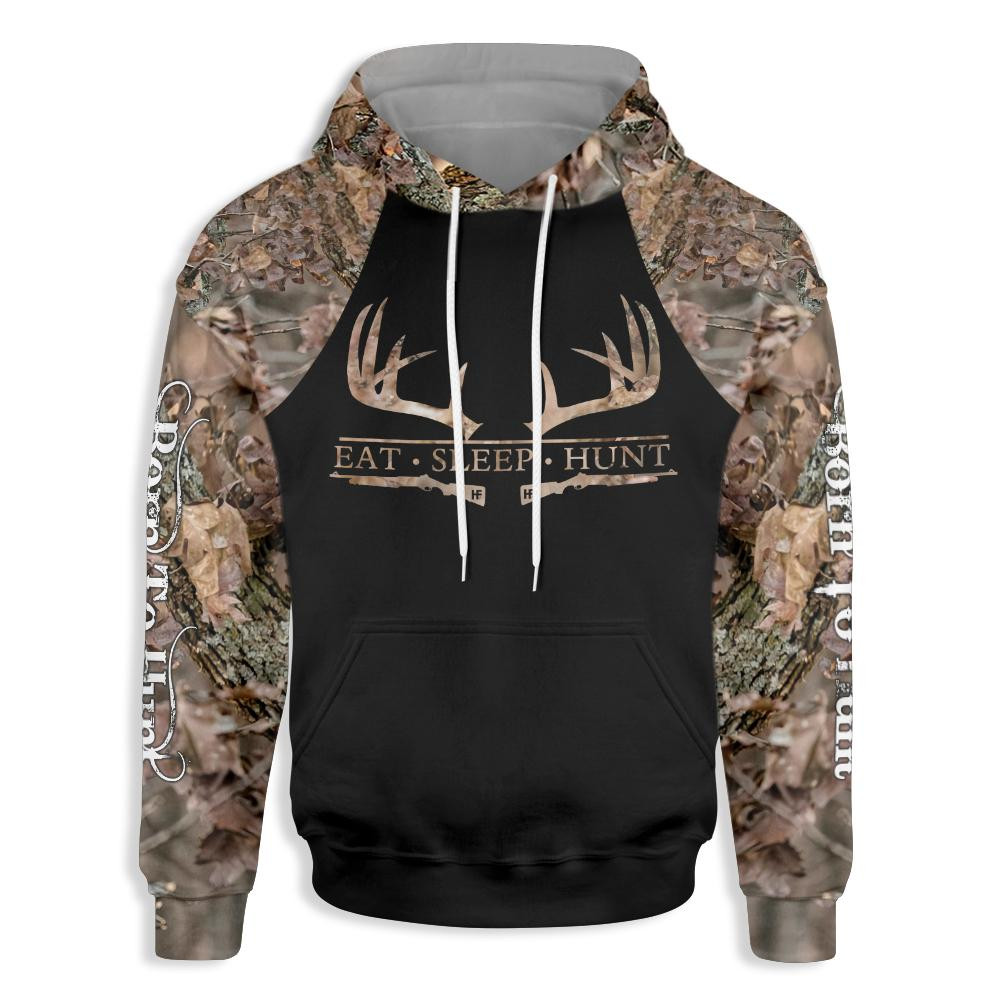 Eat Sleep Hunt 3D All Over Printed Sweatshirt, Hoodie, Zip Hoodie | Fan Apparel For Men, Women