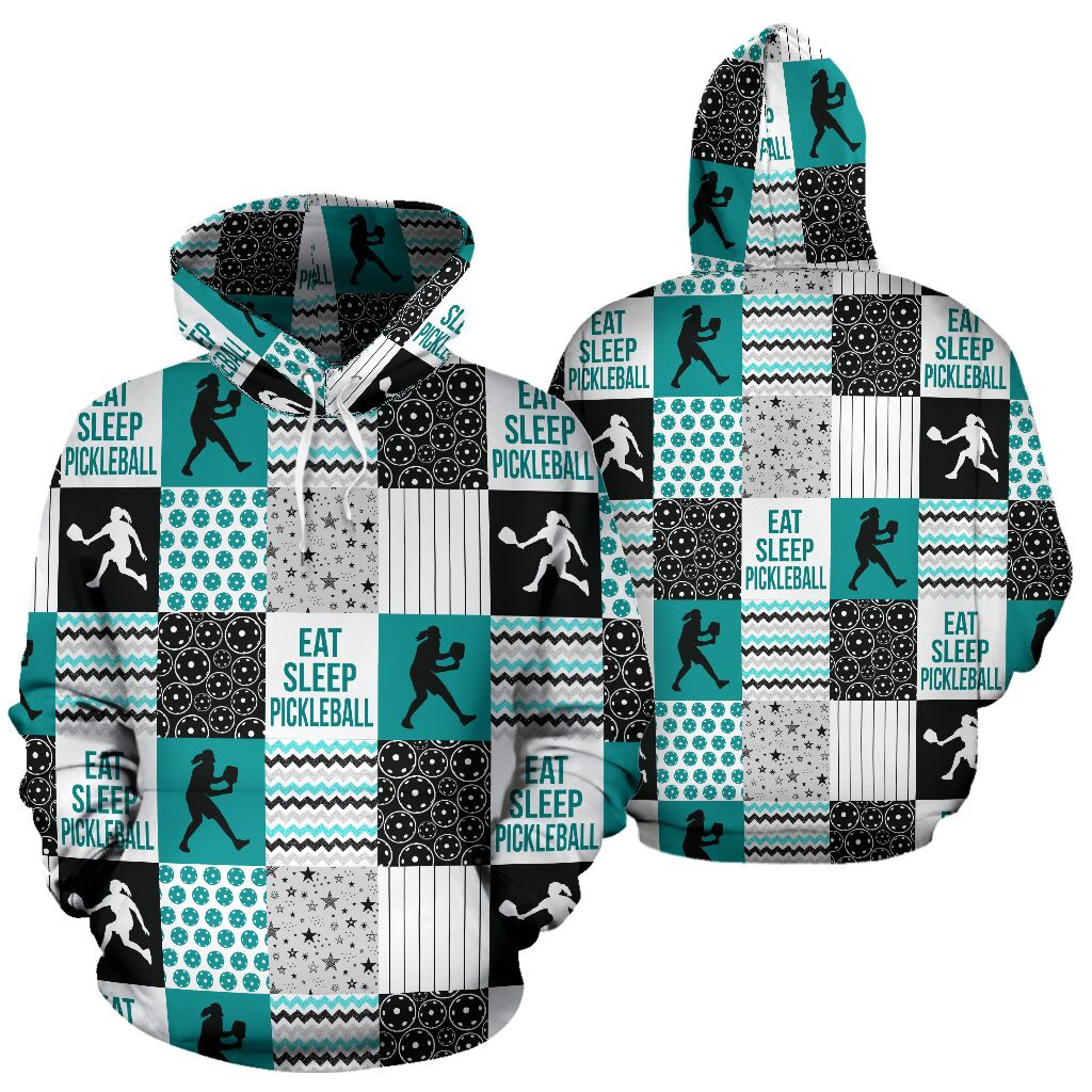 Eat Sleep Pickleball 3D All Over Printed Sweatshirt, Hoodie, Zip Hoodie | Fan Apparel For Men, Women