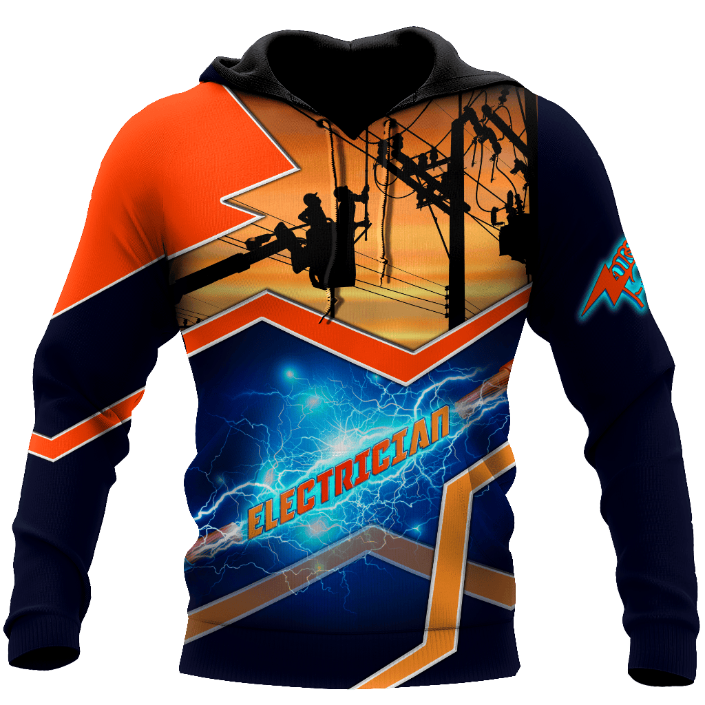 Electrician 3D All Over Printed Sweatshirt, Hoodie, Zip Hoodie | Fan Apparel For Men, Women