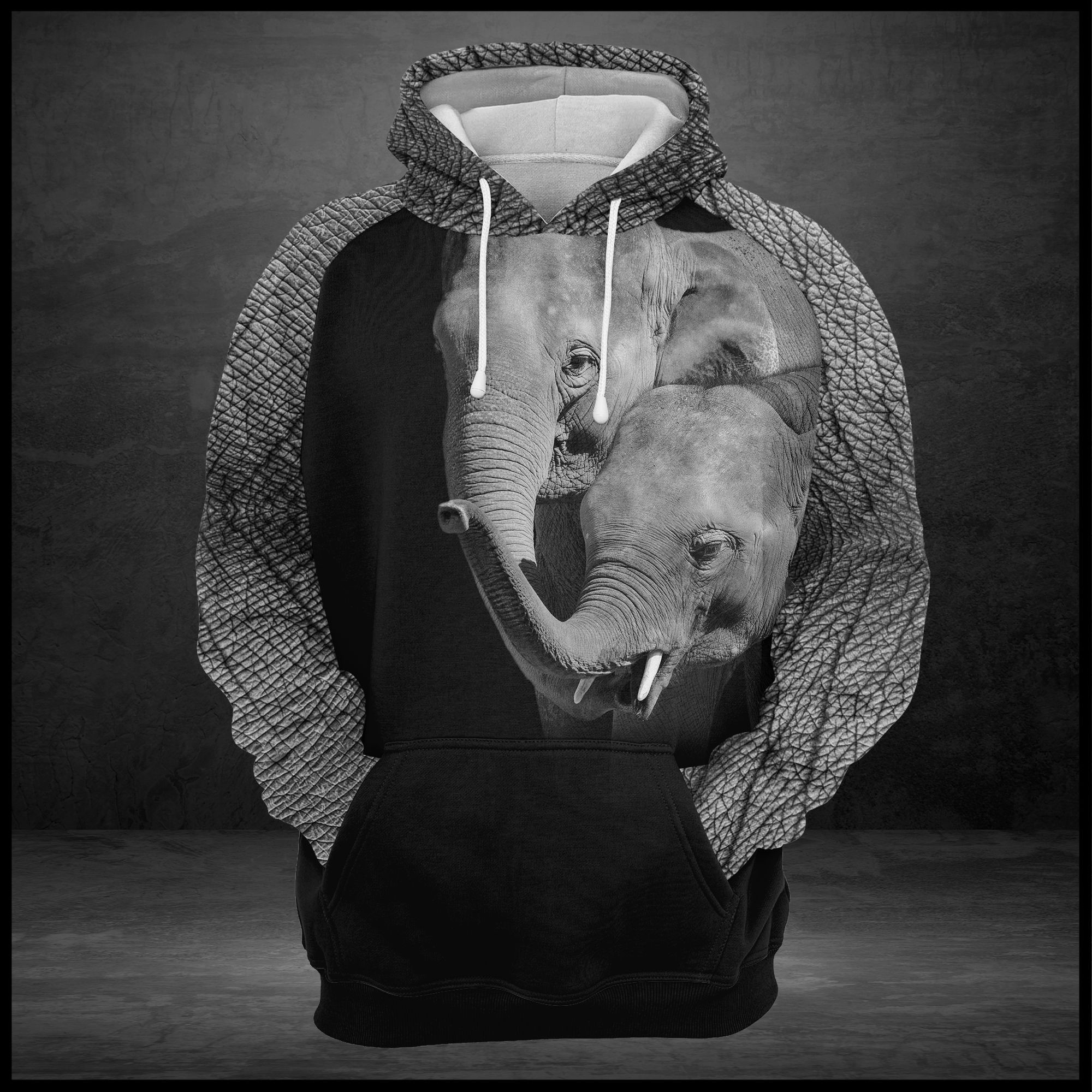 Elephant Family 3D All Over Printed Sweatshirt, Hoodie, Zip Hoodie | Fan Apparel For Men, Women