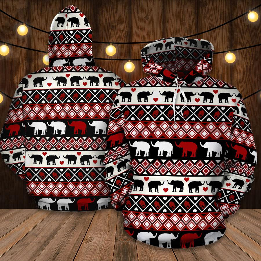 Elephant Hoodie Unisex 3D All Over Printed Sweatshirt, Hoodie, Zip Hoodie | Fan Apparel For Men, Women