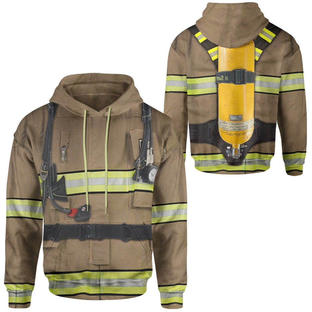 Emergency Services Firefighter 3D All Over Printed Sweatshirt, Hoodie, Zip Hoodie | Fan Apparel For Men, Women