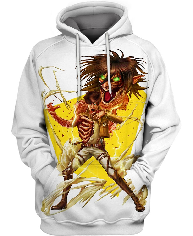 Eren Yeager 3D All Over Printed Sweatshirt, Hoodie, Zip Hoodie | Fan Apparel For Men, Women