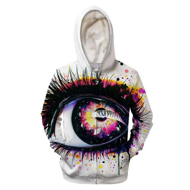 Eye Art 3D All Over Printed Sweatshirt, Hoodie, Zip Hoodie | Fan Apparel For Men, Women