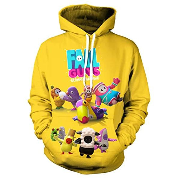 Fall Guys 3D All Over Printed Sweatshirt, Hoodie, Zip Hoodie | Fan Apparel For Men, Women