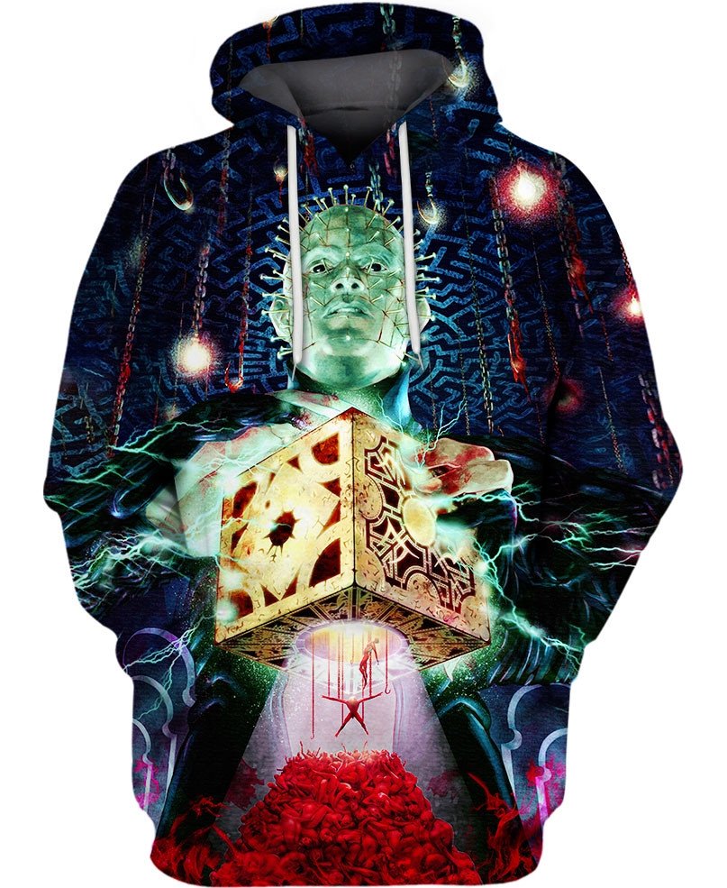 Falling To Hell Hellraiser 3D All Over Printed Sweatshirt, Hoodie, Zip Hoodie | Fan Apparel For Men, Women
