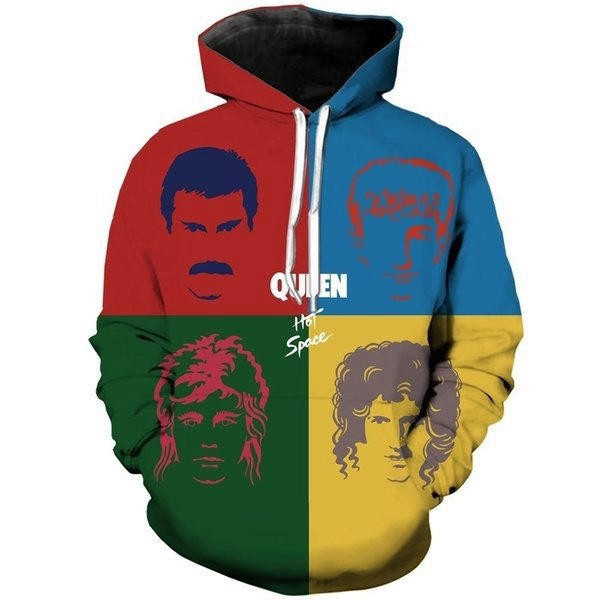 Fashion Rock Band Queen Freddie Mercury 3D All Over Printed Sweatshirt, Hoodie, Zip Hoodie | Fan Apparel For Men, Women