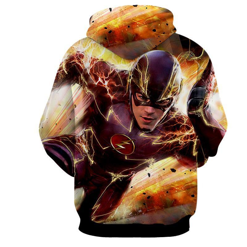 Fast Flash 3D All Over Printed Sweatshirt, Hoodie, Zip Hoodie | Fan Apparel For Men, Women