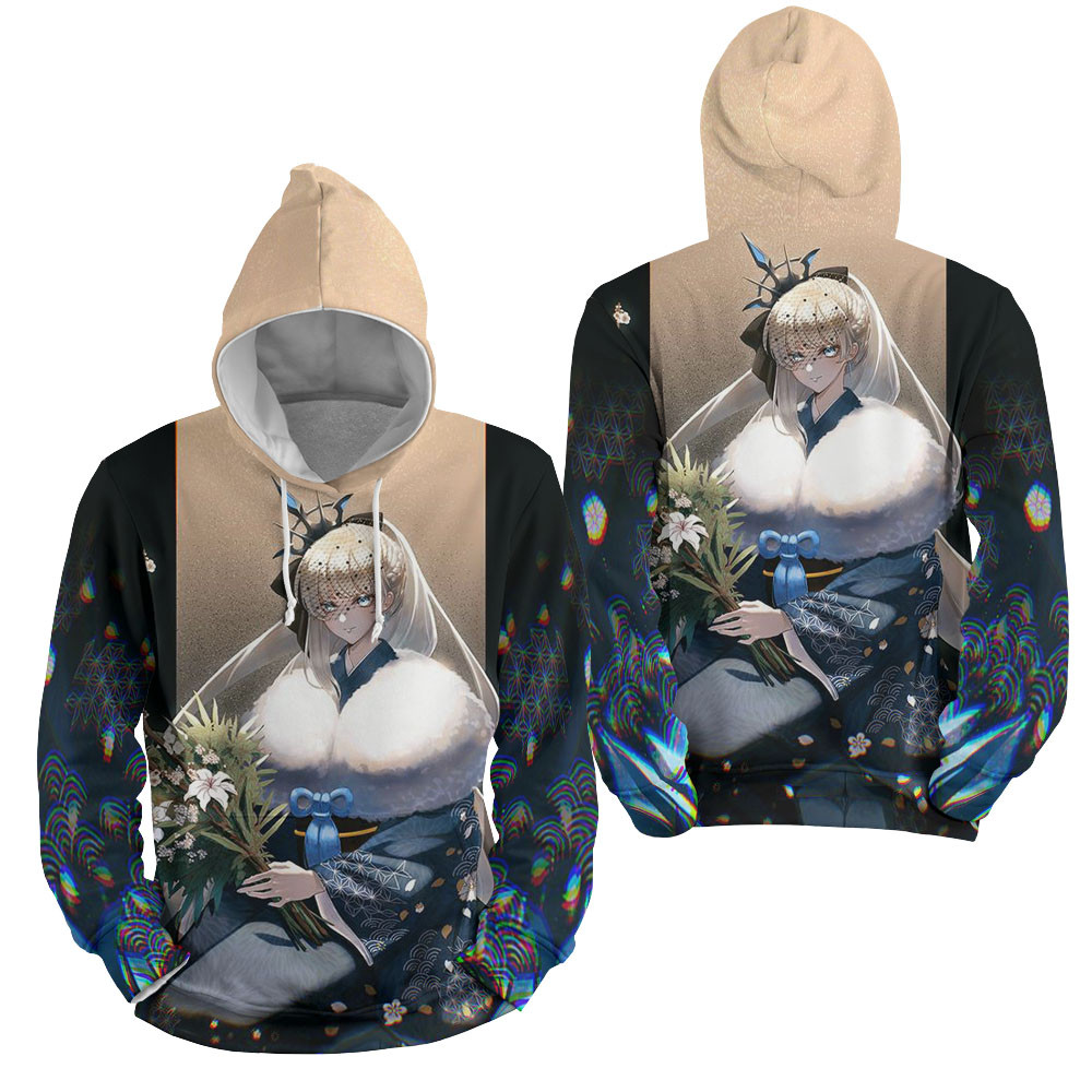 Fate/grand Order Morgan Le Fay, Bouquet Of Flowers 3D All Over Printed Sweatshirt, Hoodie, Zip Hoodie | Fan Apparel For Men, Women