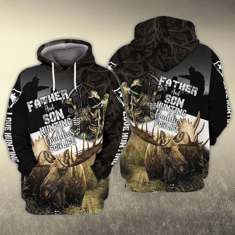Father And Son Hunting 3D All Over Printed Sweatshirt, Hoodie, Zip Hoodie | Fan Apparel For Men, Women