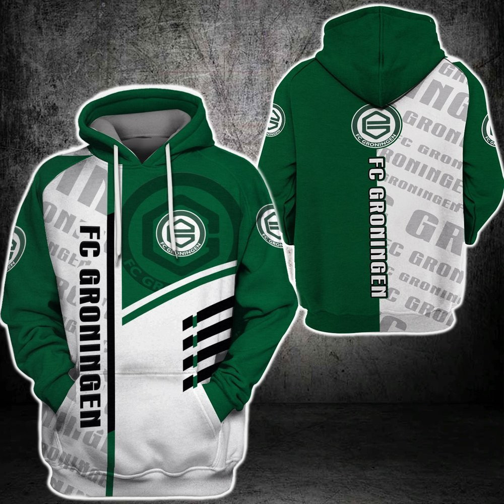 Fc Groningen 3D All Over Printed Sweatshirt, Hoodie, Zip Hoodie | Fan Apparel For Men, Women