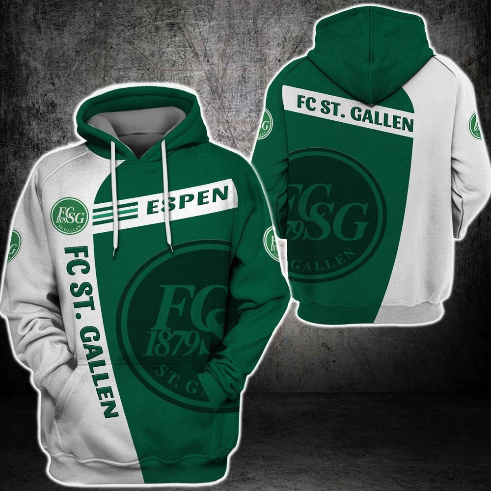 Fc St. Gallen 3D All Over Printed Sweatshirt, Hoodie, Zip Hoodie | Fan Apparel For Men, Women