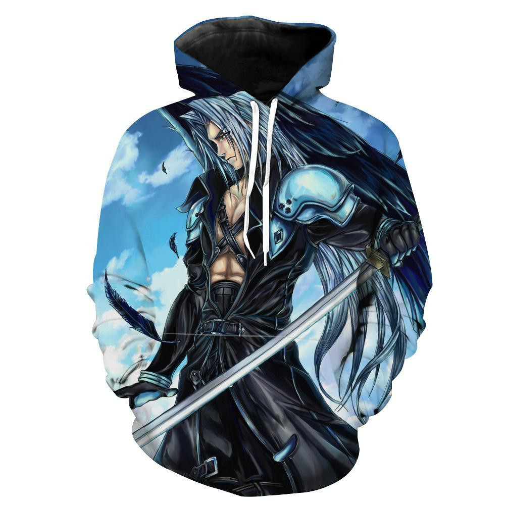 Final Fantasy Sephiroth Unisex 3D All Over Printed Sweatshirt, Hoodie, Zip Hoodie | Fan Apparel For Men, Women