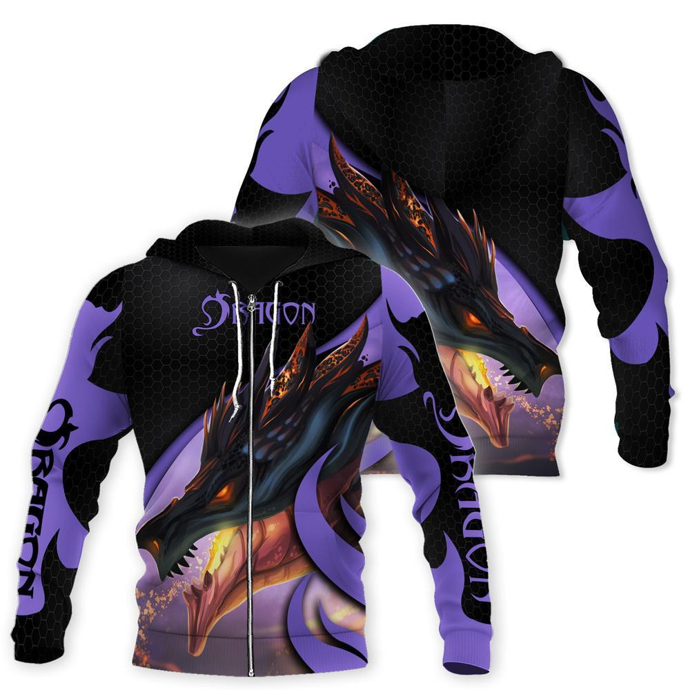 Fire Dragon 3D All Over Printed Sweatshirt, Hoodie, Zip Hoodie | Fan Apparel For Men, Women