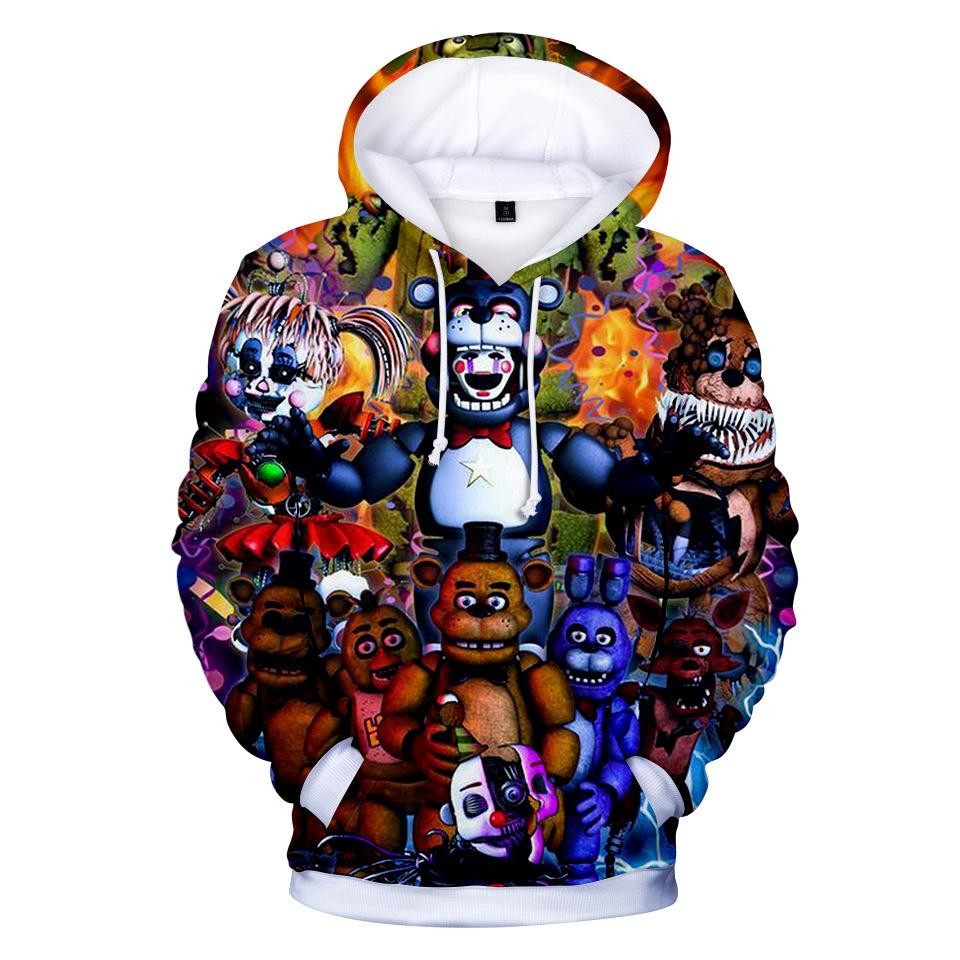 Five Nights At Freddy 3D All Over Printed Sweatshirt, Hoodie, Zip Hoodie | Fan Apparel For Men, Women
