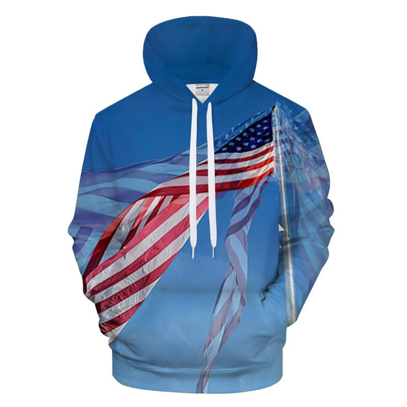 Flying American Flag 3D All Over Printed Sweatshirt, Hoodie, Zip Hoodie | Fan Apparel For Men, Women