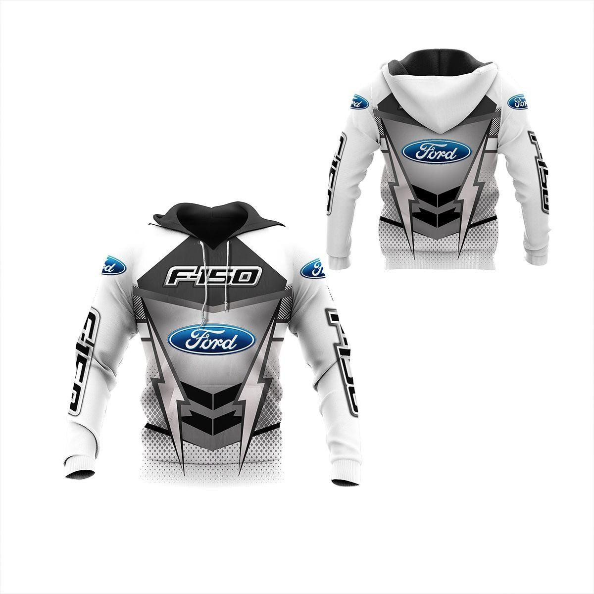 Ford F150 White Stylist Unisex 3D All Over Printed Sweatshirt, Hoodie, Zip Hoodie | Fan Apparel For Men, Women