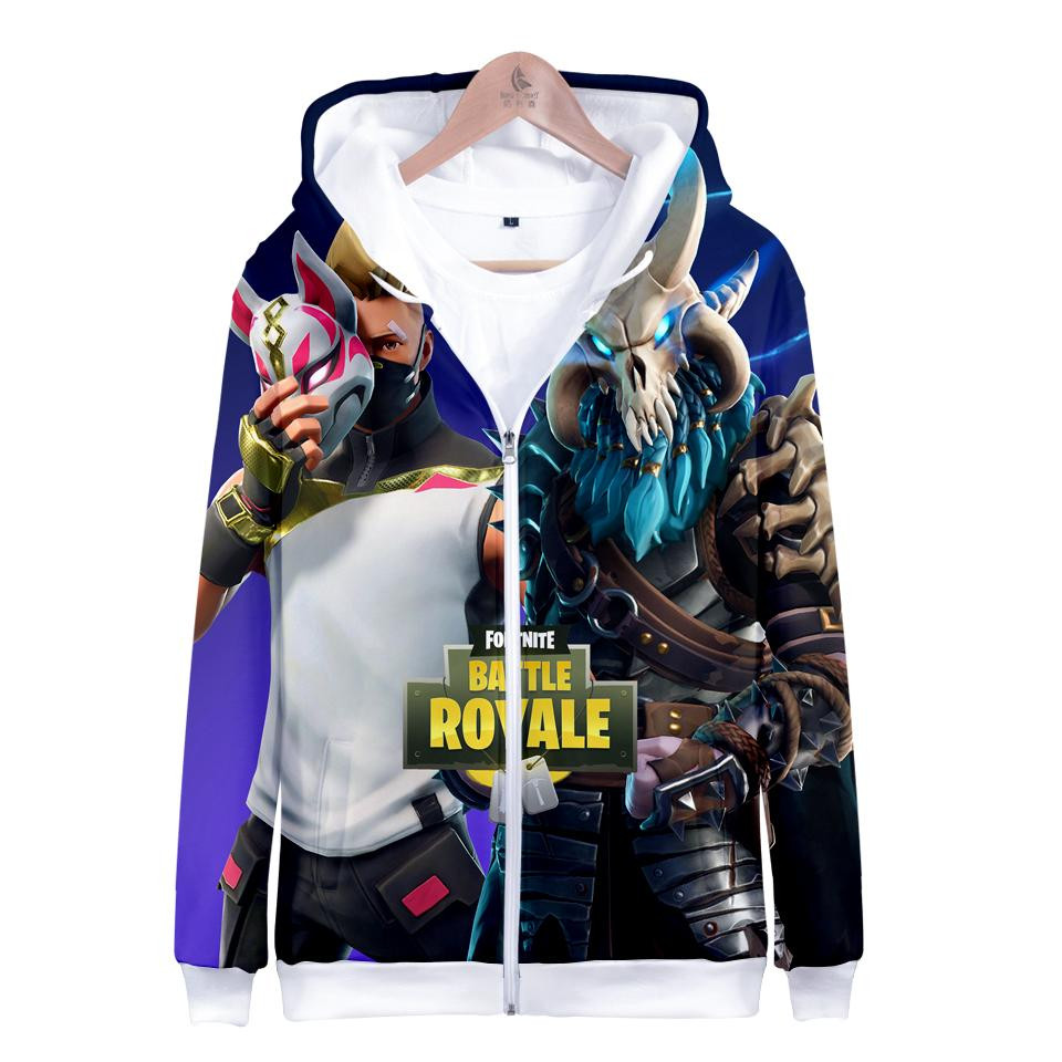 Fortnite Sky Fox Hero Mask 3D All Over Printed Sweatshirt, Hoodie, Zip Hoodie | Fan Apparel For Men, Women