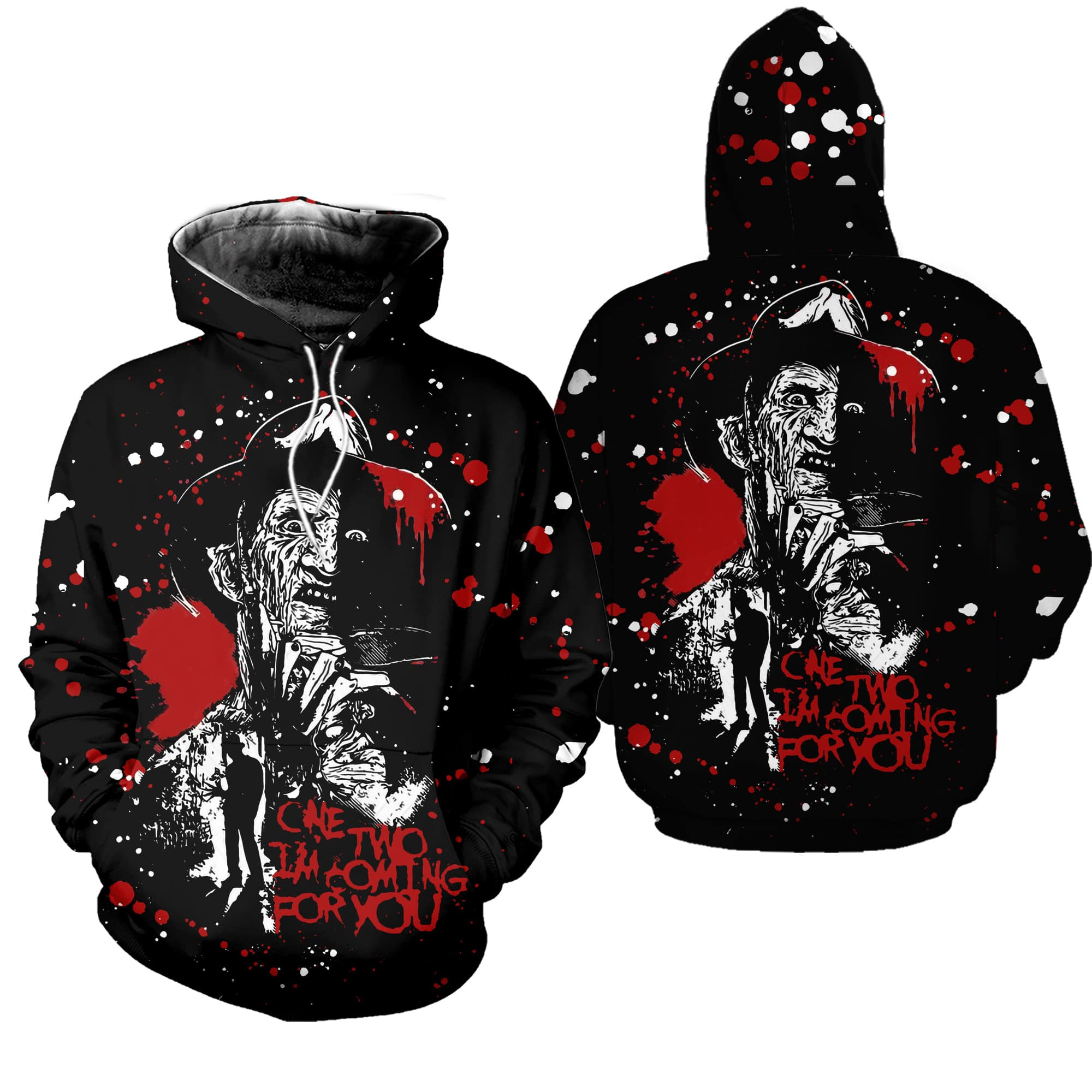 Freddy Krueger I'm Coming For You 3D All Over Printed Sweatshirt, Hoodie, Zip Hoodie | Fan Apparel For Men, Women