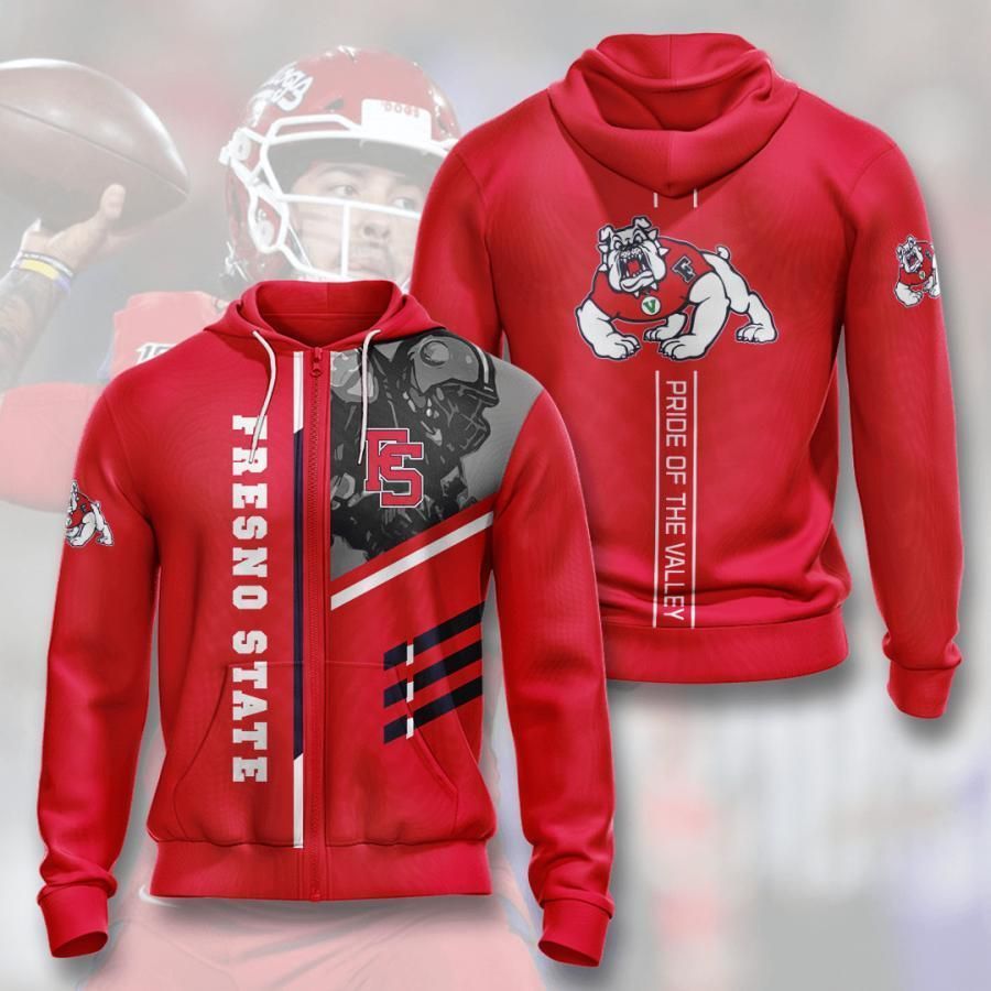 Fresno State Bulldogs 3D All Over Printed Sweatshirt, Hoodie, Zip Hoodie | Fan Apparel For Men, Women