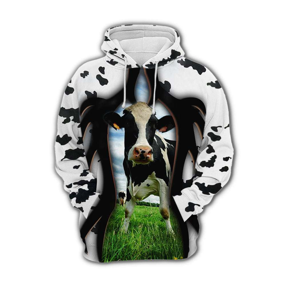 Funny Cow 3D All Over Printed Sweatshirt, Hoodie, Zip Hoodie | Fan Apparel For Men, Women