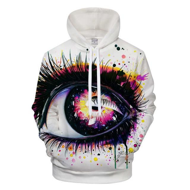 Galaxy Eye 3D All Over Printed Sweatshirt, Hoodie, Zip Hoodie | Fan Apparel For Men, Women