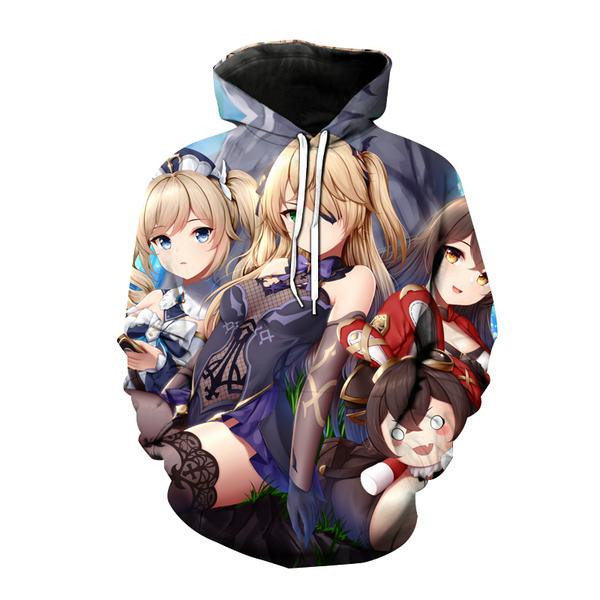 Game Genshin Impact 3D All Over Printed Sweatshirt, Hoodie, Zip Hoodie | Fan Apparel For Men, Women