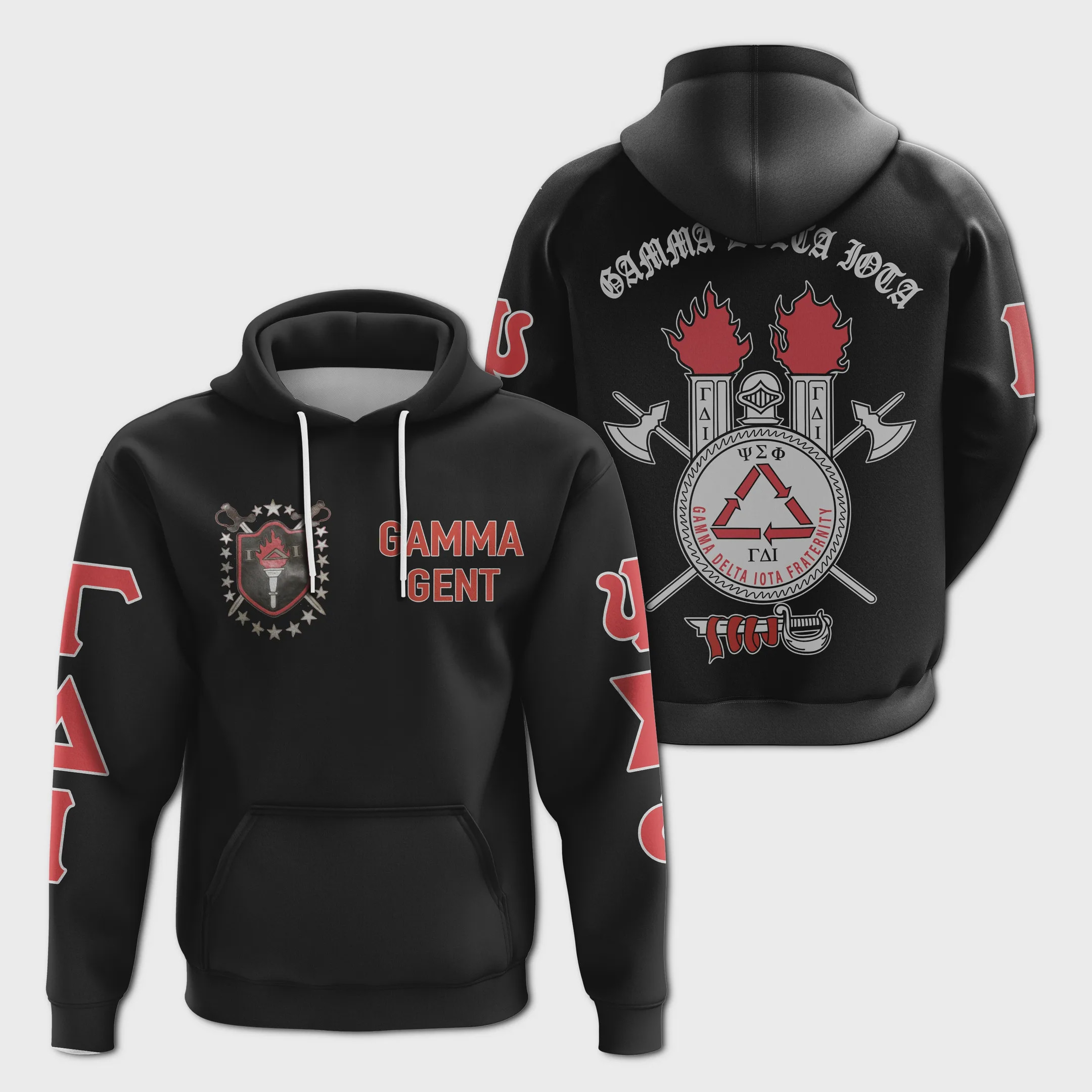 Gamma Delta Iota Style 3D All Over Printed Sweatshirt, Hoodie, Zip Hoodie | Fan Apparel For Men, Women