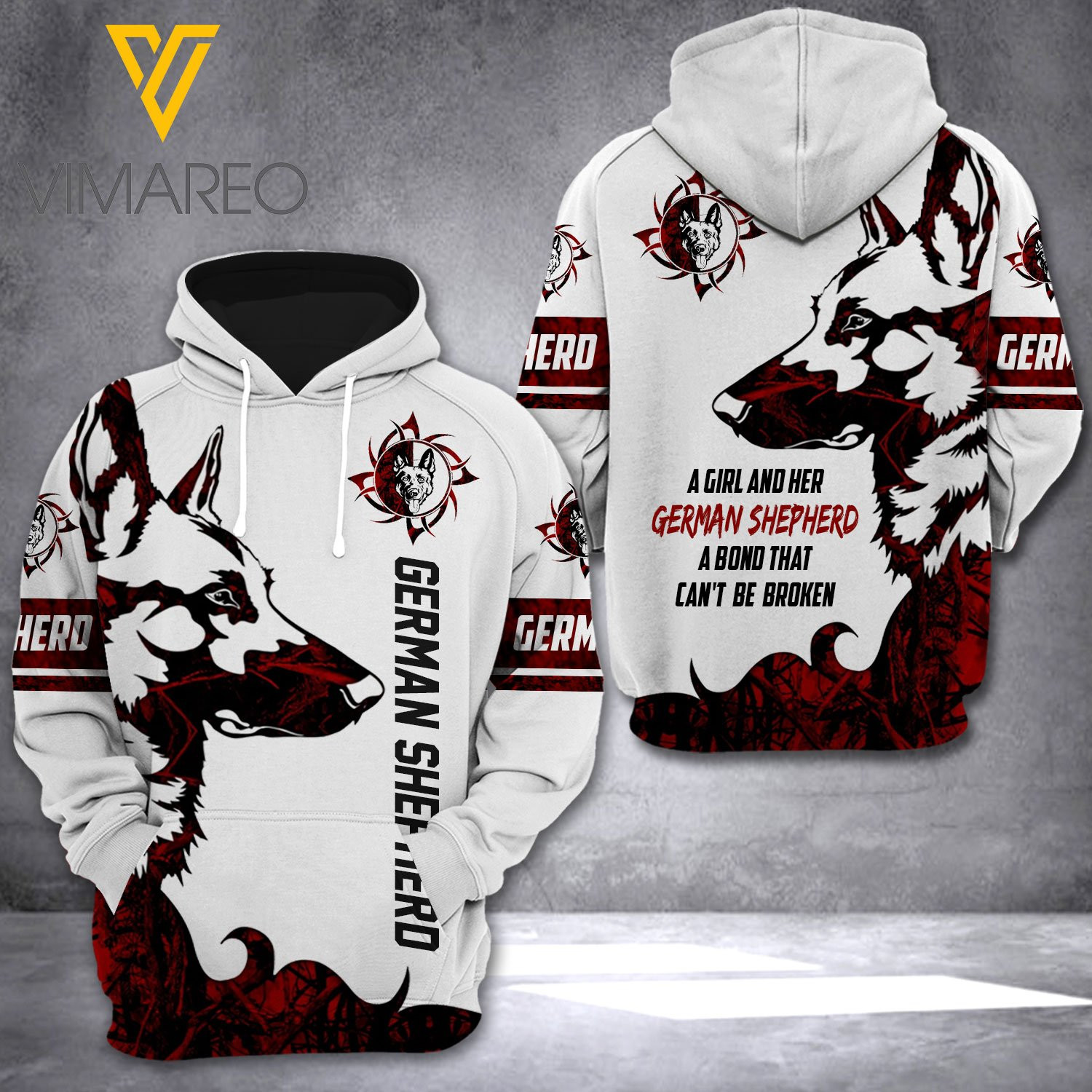 German Shepherd Dog 3D All Over Printed Sweatshirt, Hoodie, Zip Hoodie | Fan Apparel For Men, Women