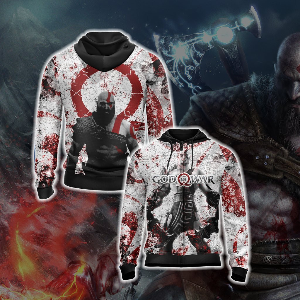 God Of War 3D All Over Printed Sweatshirt, Hoodie, Zip Hoodie | Fan Apparel For Men, Women