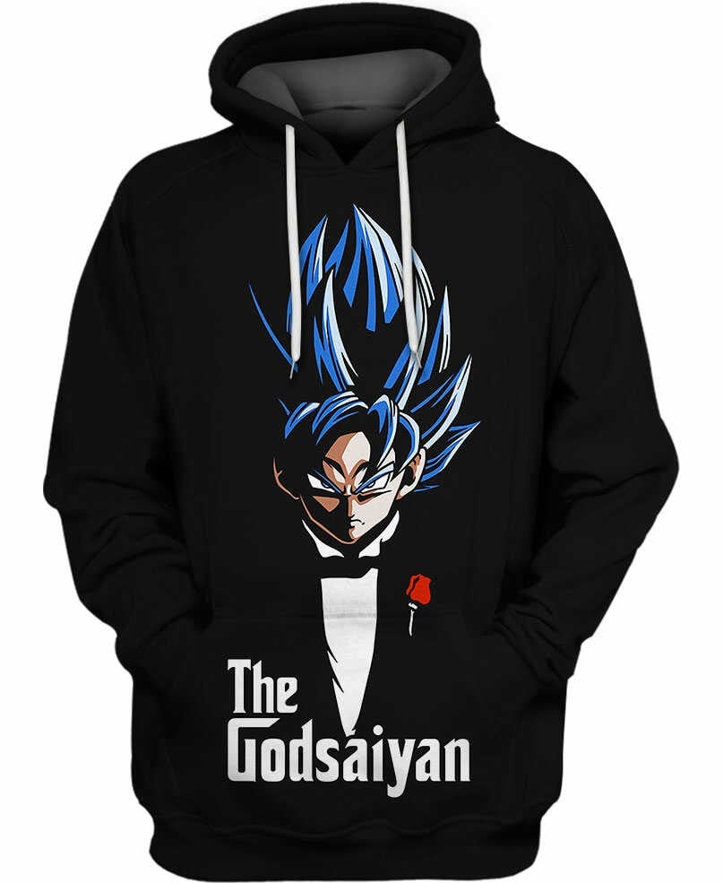 Goku God Saiyan 3D All Over Printed Sweatshirt, Hoodie, Zip Hoodie | Fan Apparel For Men, Women