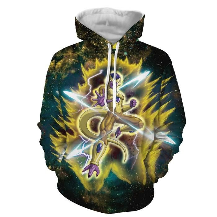 Golden Frieza 3D All Over Printed Sweatshirt, Hoodie, Zip Hoodie | Fan Apparel For Men, Women