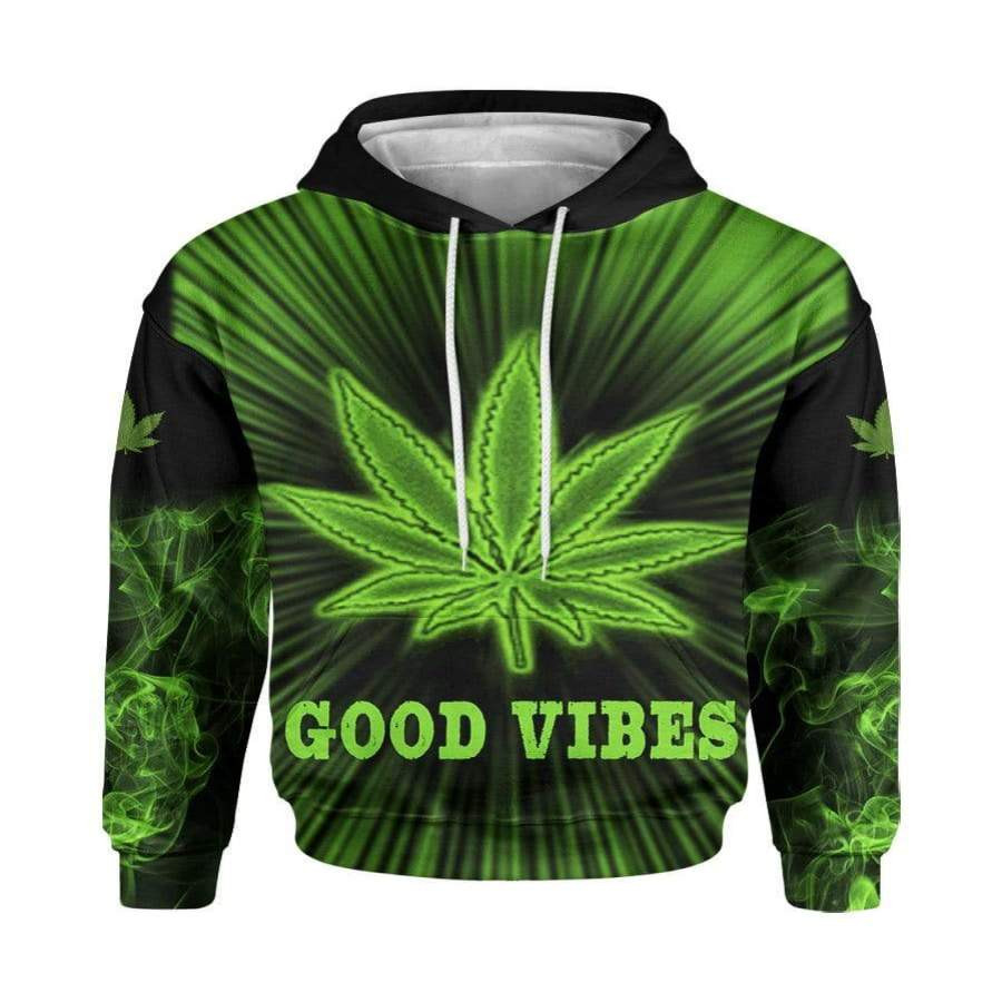 Good Vibes King Weedy 3D All Over Printed Sweatshirt, Hoodie, Zip Hoodie | Fan Apparel For Men, Women