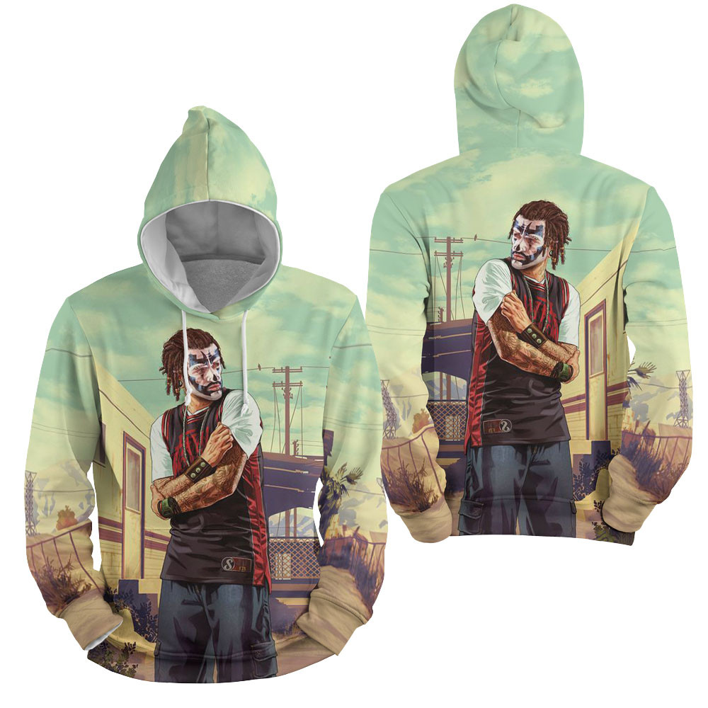 Grand Theft Auto City Background 3D All Over Printed Sweatshirt, Hoodie, Zip Hoodie | Fan Apparel For Men, Women
