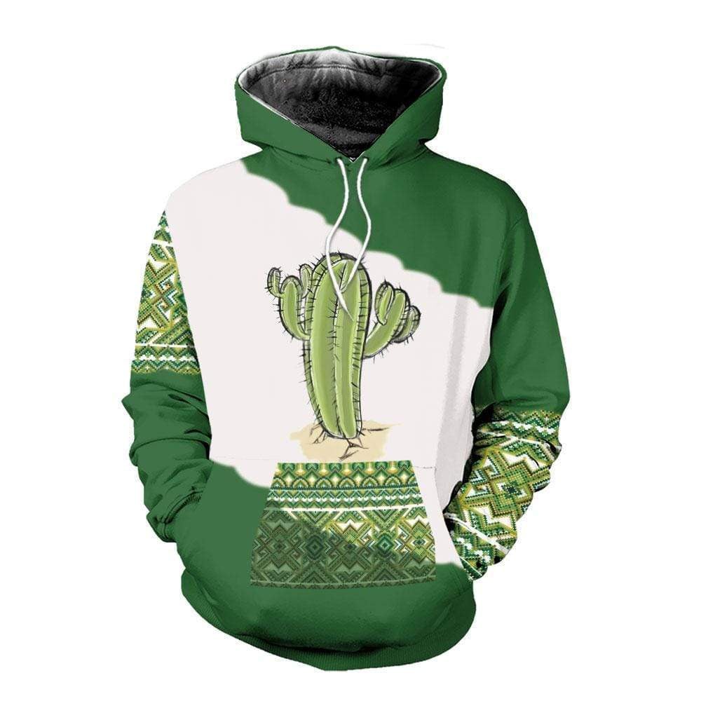 Green Cactus Not A Hugger Christmas 3D All Over Printed Sweatshirt, Hoodie, Zip Hoodie | Fan Apparel For Men, Women