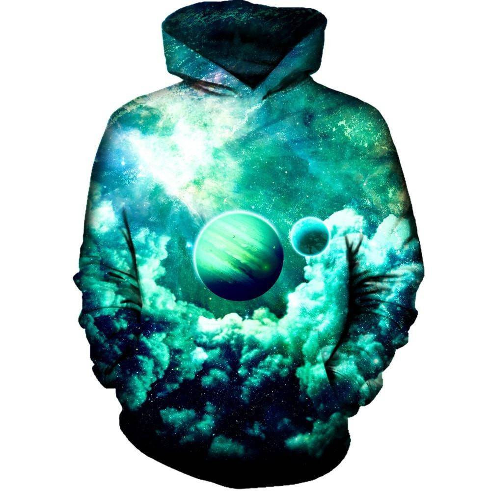 Green Planet 3D All Over Printed Sweatshirt, Hoodie, Zip Hoodie | Fan Apparel For Men, Women