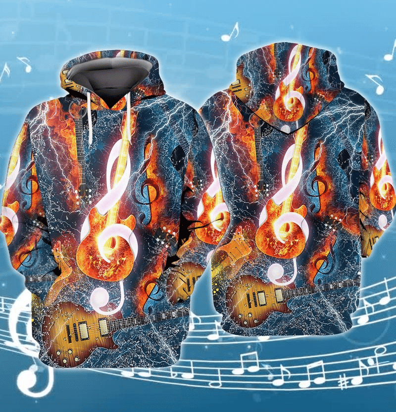 Guitar Music Lover 3D All Over Printed Sweatshirt, Hoodie, Zip Hoodie | Fan Apparel For Men, Women