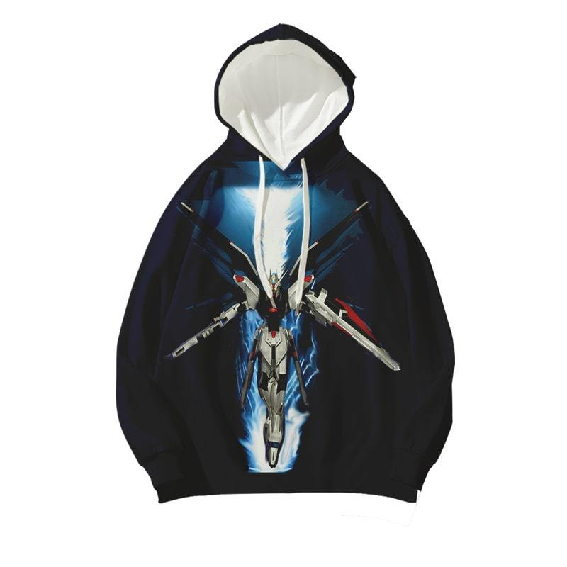 Gundam Seed Destiny Strike Gundam Wing 3D All Over Printed Sweatshirt, Hoodie, Zip Hoodie | Fan Apparel For Men, Women