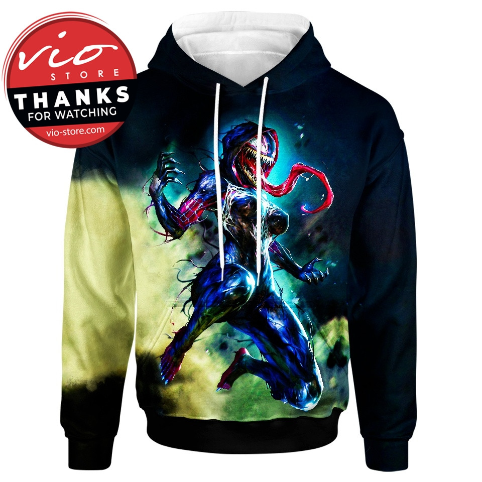 Gwenom 3D All Over Printed Sweatshirt, Hoodie, Zip Hoodie | Fan Apparel For Men, Women